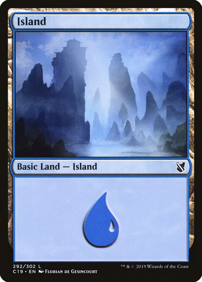 Island (292) [Commander 2019] | Silver Goblin