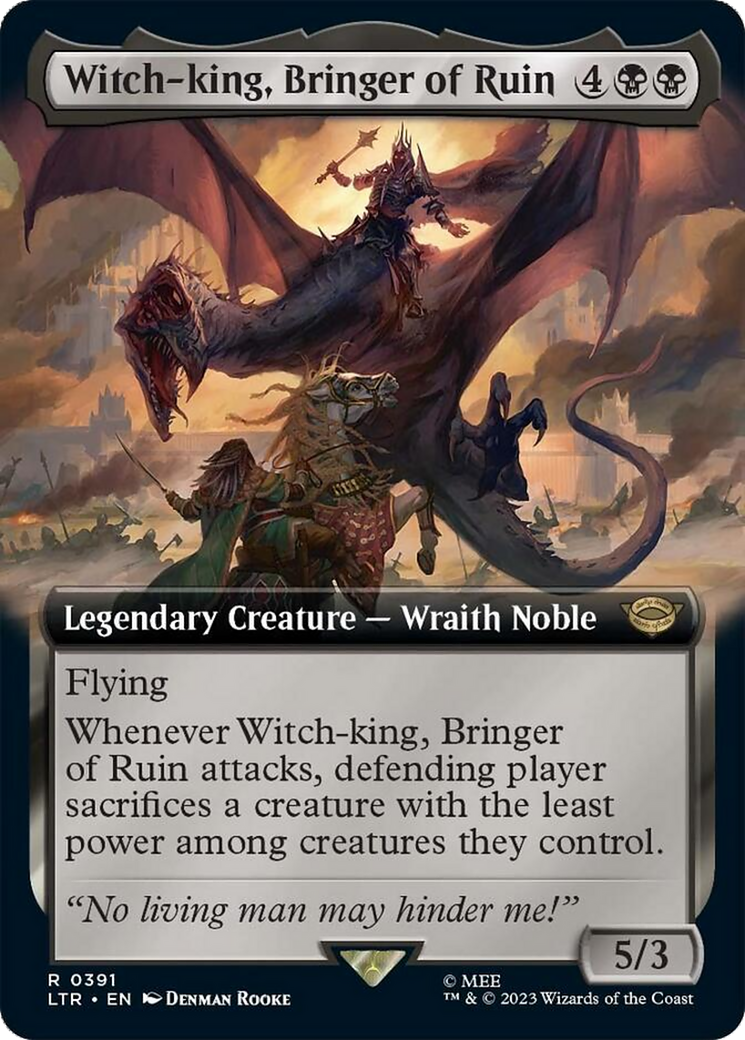 Witch-king, Bringer of Ruin (Extended Alternate Art) [The Lord of the Rings: Tales of Middle-Earth] | Silver Goblin