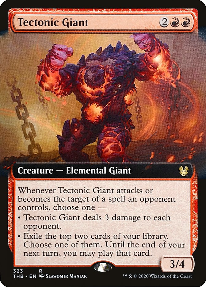 Tectonic Giant (Extended Art) [Theros Beyond Death] | Silver Goblin