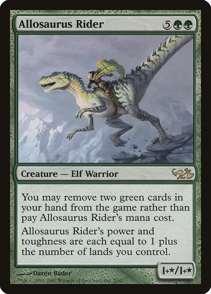 Allosaurus Rider [Duel Decks: Elves vs. Goblins] | Silver Goblin