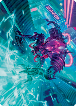 Surgehacker Mech Art Card [Kamigawa: Neon Dynasty Art Series] | Silver Goblin