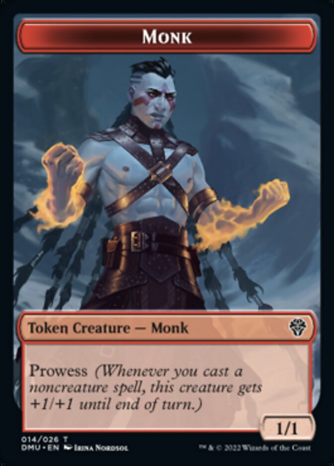 Monk Token [Dominaria United Tokens] | Silver Goblin