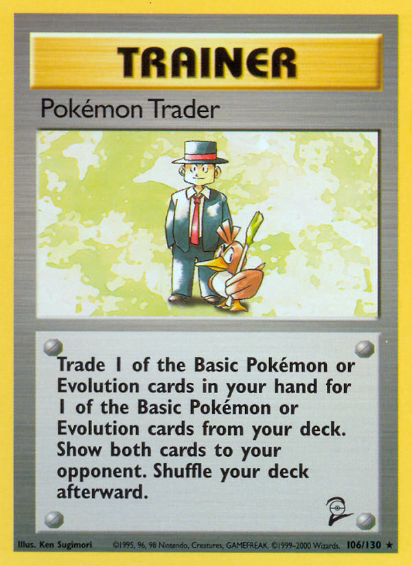Pokemon Trader (106/130) [Base Set 2] | Silver Goblin