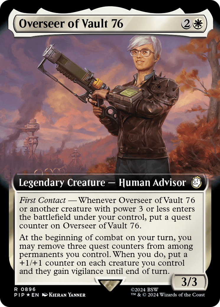 Overseer of Vault 76 (Extended Art) (Surge Foil) [Fallout] | Silver Goblin
