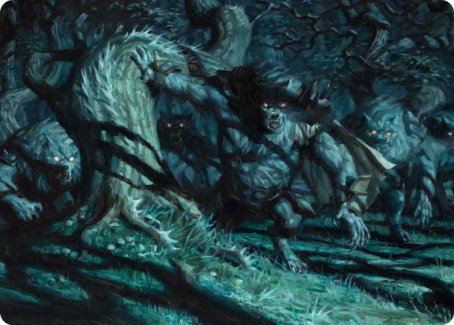 Unnatural Moonrise Art Card [Innistrad: Midnight Hunt Art Series] | Silver Goblin