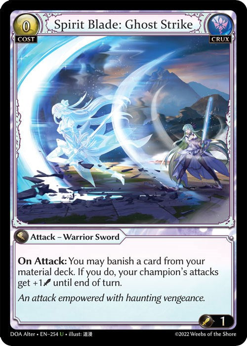 Spirit Blade: Ghost Strike (254) [Dawn of Ashes: Alter Edition] | Silver Goblin