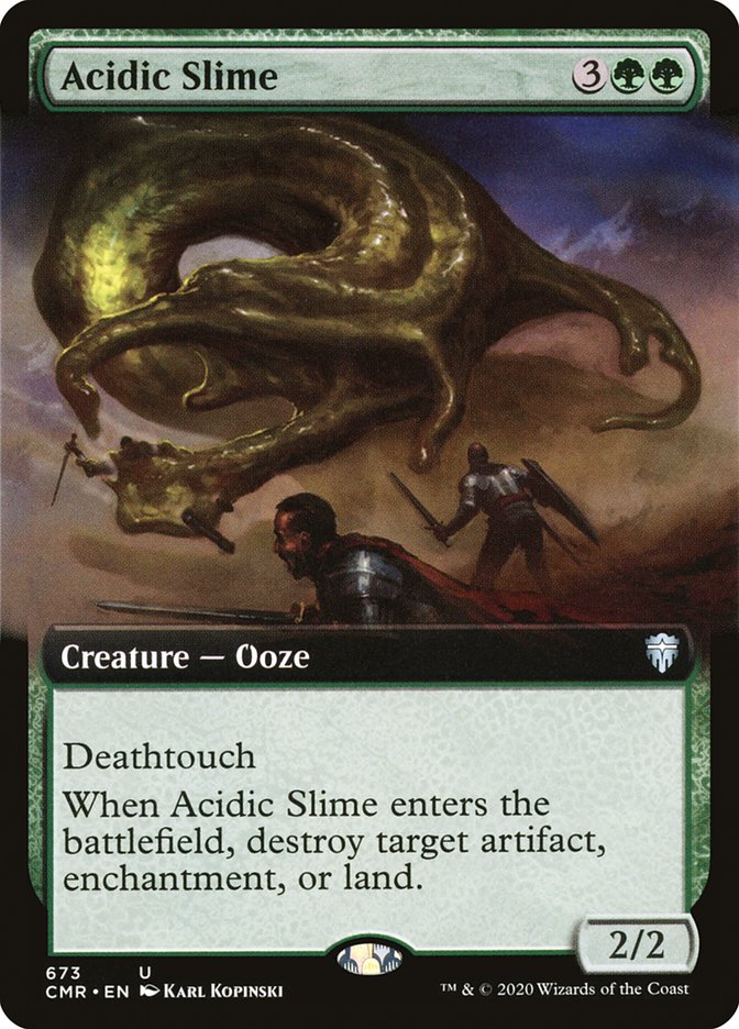 Acidic Slime (Extended Art) [Commander Legends] | Silver Goblin