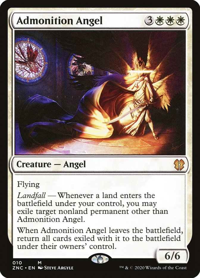 Admonition Angel [Zendikar Rising Commander] | Silver Goblin