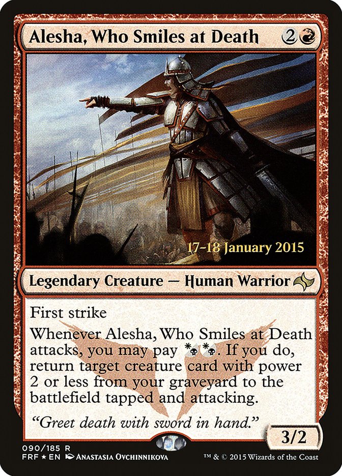 Alesha, Who Smiles at Death [Fate Reforged Prerelease Promos] | Silver Goblin