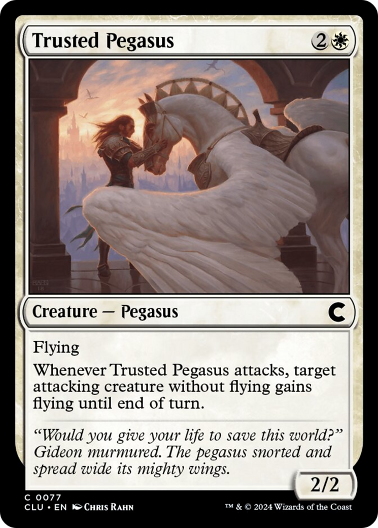 Trusted Pegasus [Ravnica: Clue Edition] | Silver Goblin
