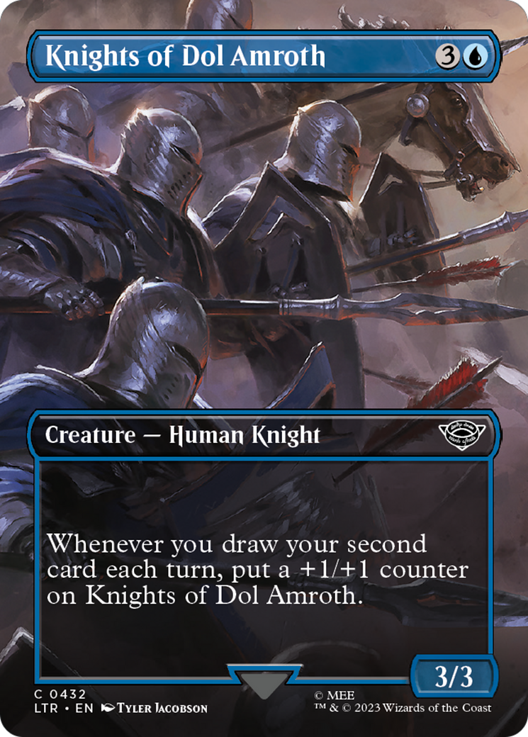 Knights of Dol Amroth (Borderless Alternate Art) [The Lord of the Rings: Tales of Middle-Earth] | Silver Goblin