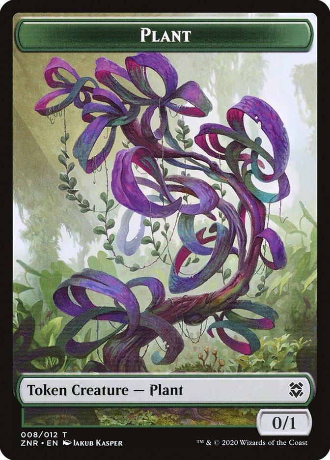Plant Token [Zendikar Rising Tokens] | Silver Goblin