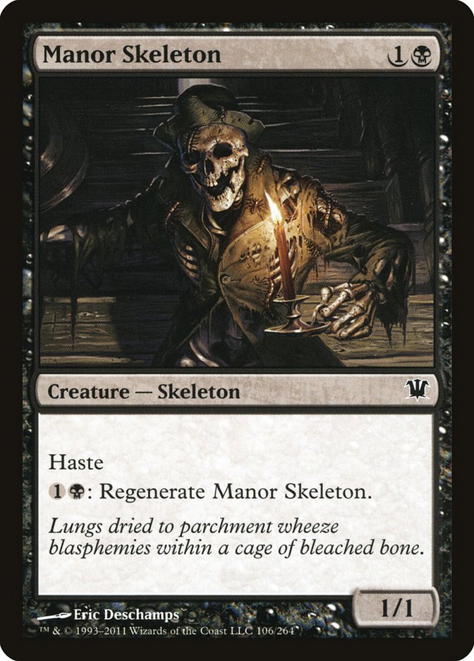Manor Skeleton [Innistrad] | Silver Goblin