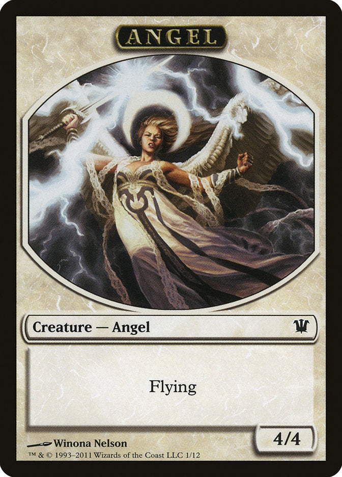 Angel Token [Innistrad Tokens] | Silver Goblin
