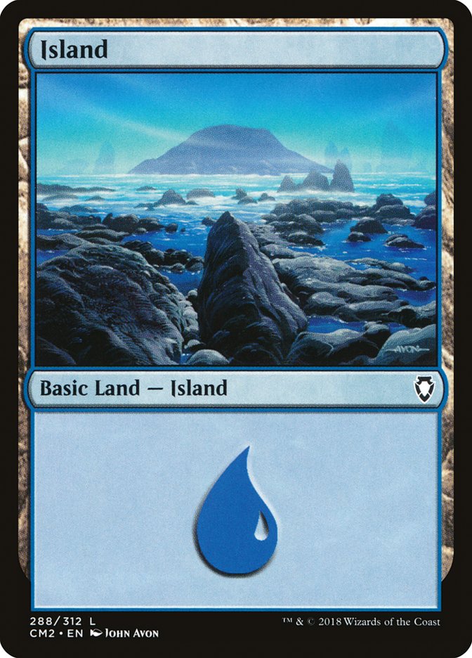 Island (288) [Commander Anthology Volume II] | Silver Goblin