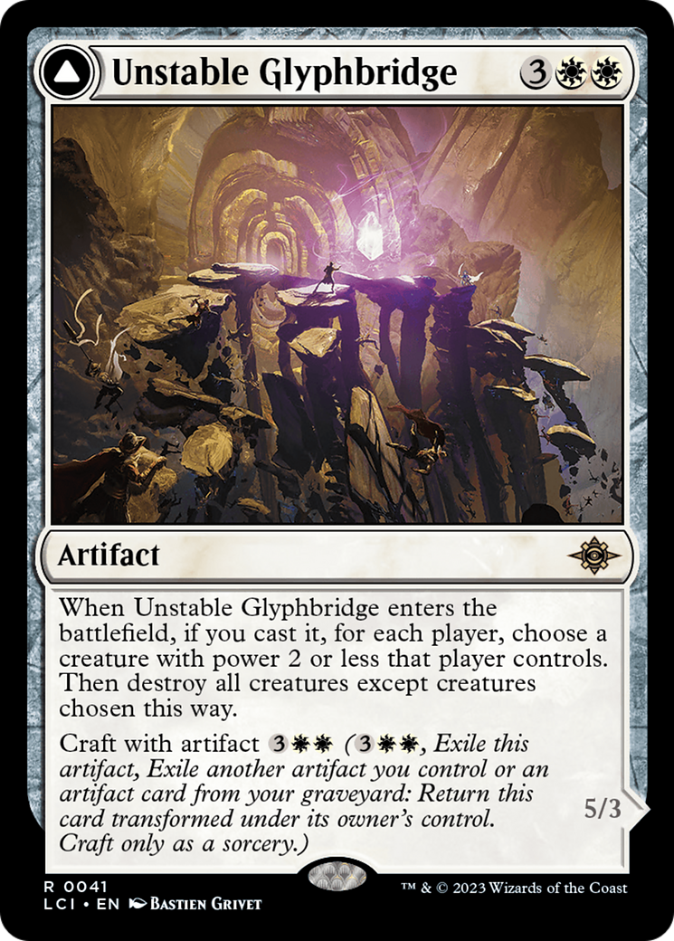 Unstable Glyphbridge // Sandswirl Wanderglyph [The Lost Caverns of Ixalan] | Silver Goblin