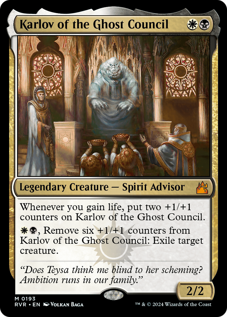 Karlov of the Ghost Council [Ravnica Remastered] | Silver Goblin