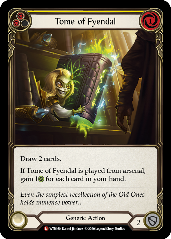 Tome of Fyendal [U-WTR160] (Welcome to Rathe Unlimited)  Unlimited Rainbow Foil | Silver Goblin