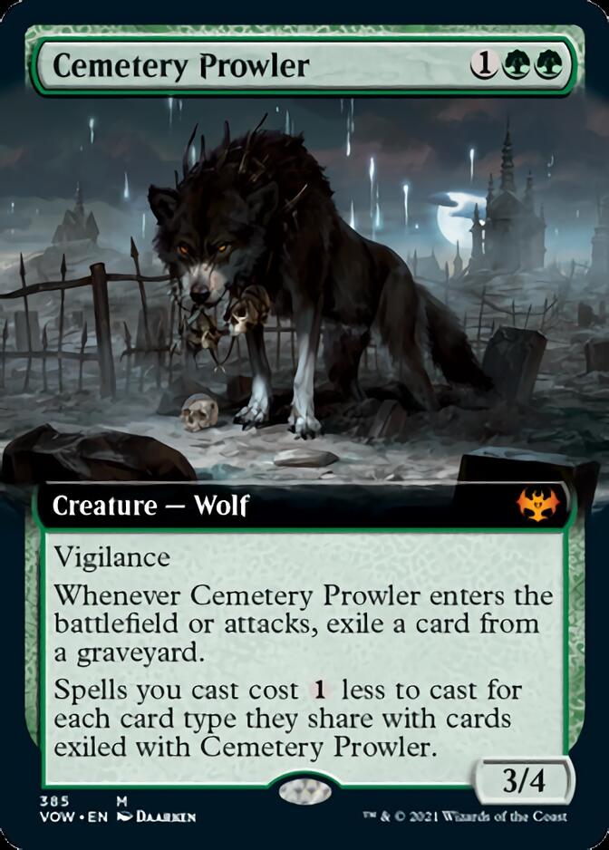 Cemetery Prowler (Extended Art) [Innistrad: Crimson Vow] | Silver Goblin