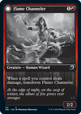Flame Channeler // Embodiment of Flame [Innistrad: Double Feature] | Silver Goblin