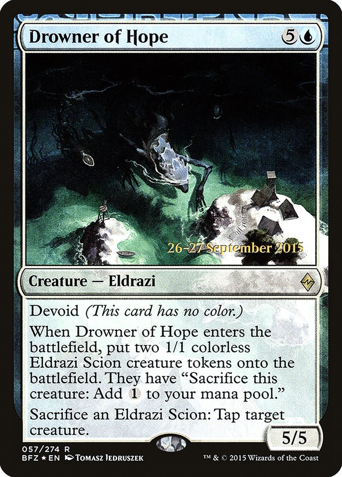 Drowner of Hope [Battle for Zendikar Prerelease Promos] | Silver Goblin