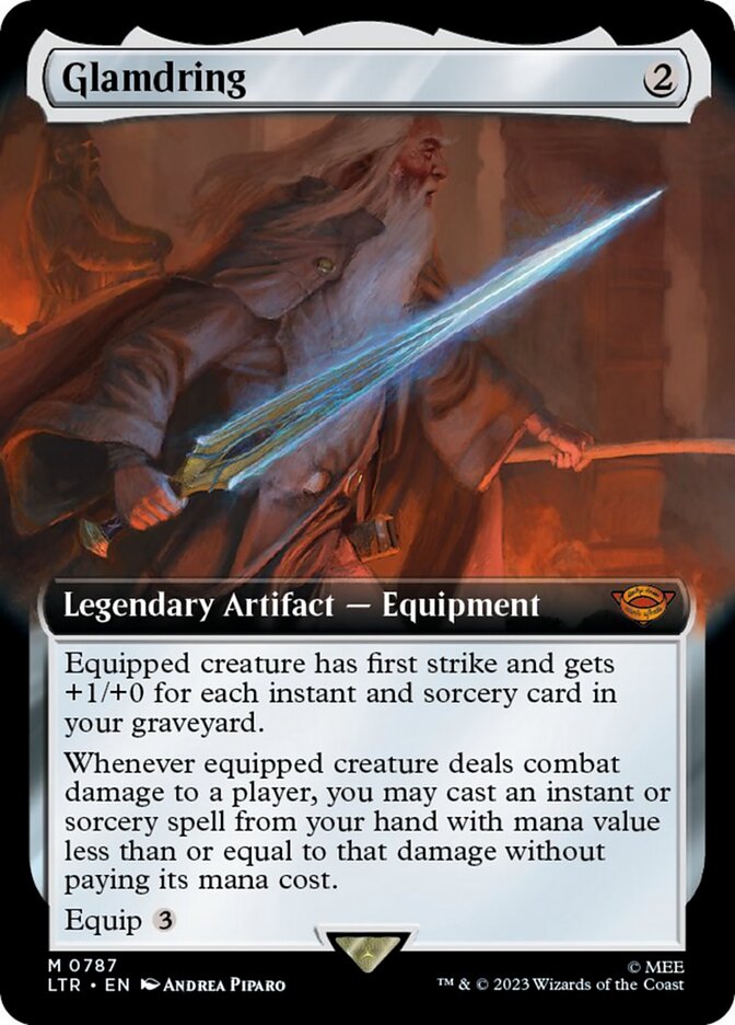 Glamdring (Extended Art) (Surge Foil) [The Lord of the Rings: Tales of Middle-Earth] | Silver Goblin