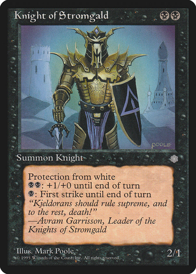 Knight of Stromgald [Ice Age] | Silver Goblin