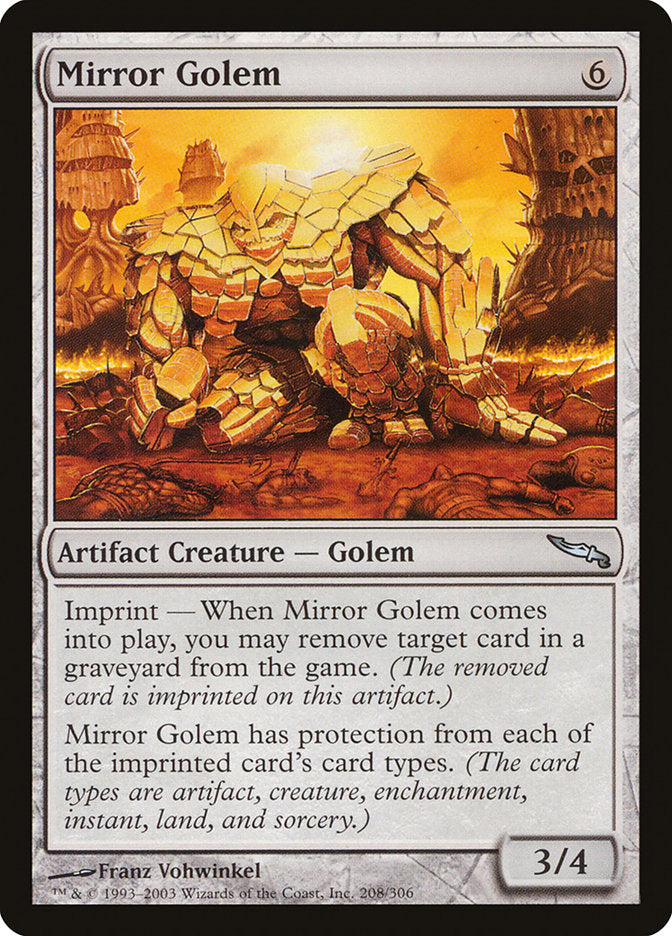Mirror Golem [Mirrodin] | Silver Goblin