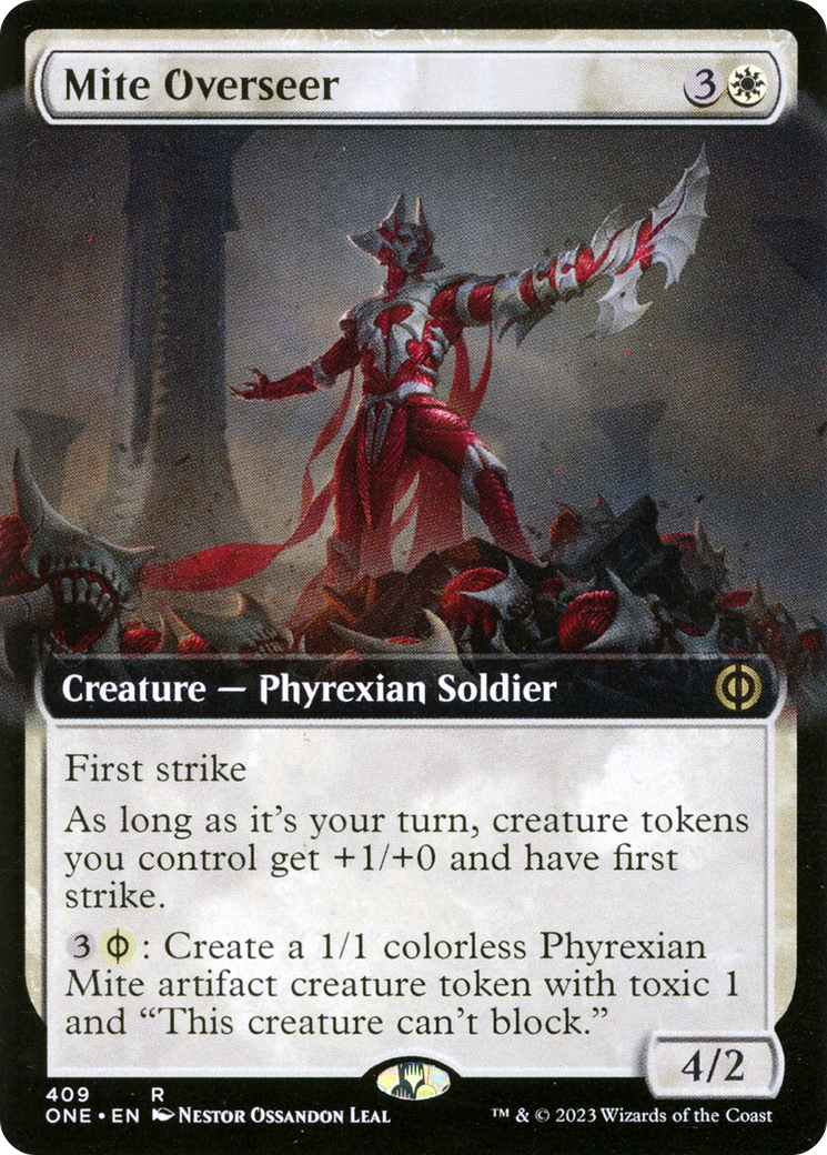 Mite Overseer (Extended Art) [Phyrexia: All Will Be One] | Silver Goblin