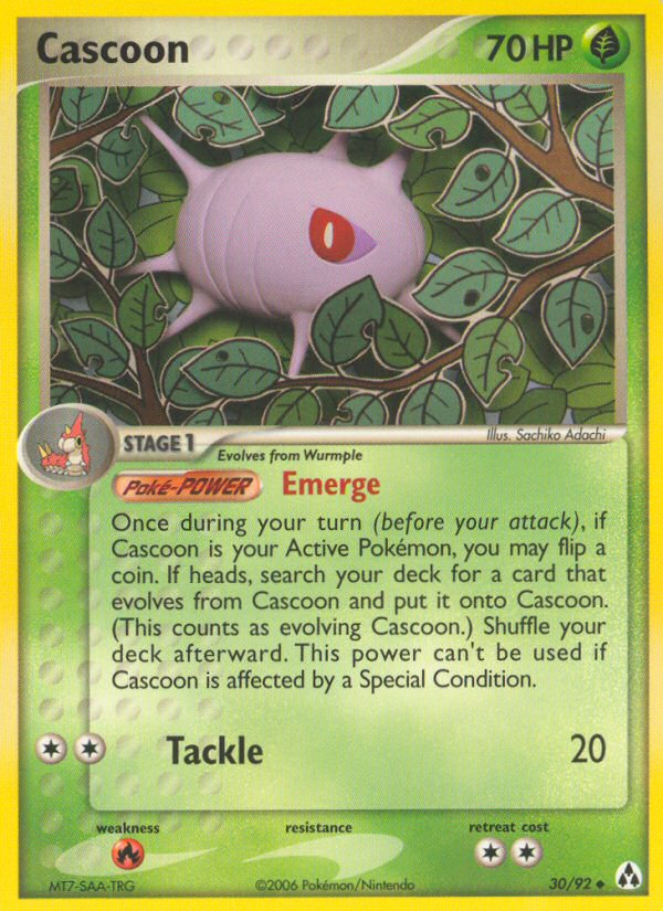 Cascoon (30/92) [EX: Legend Maker] | Silver Goblin