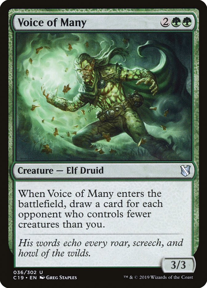 Voice of Many [Commander 2019] | Silver Goblin