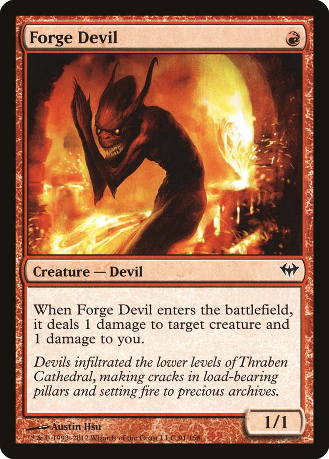 Forge Devil [Dark Ascension] | Silver Goblin