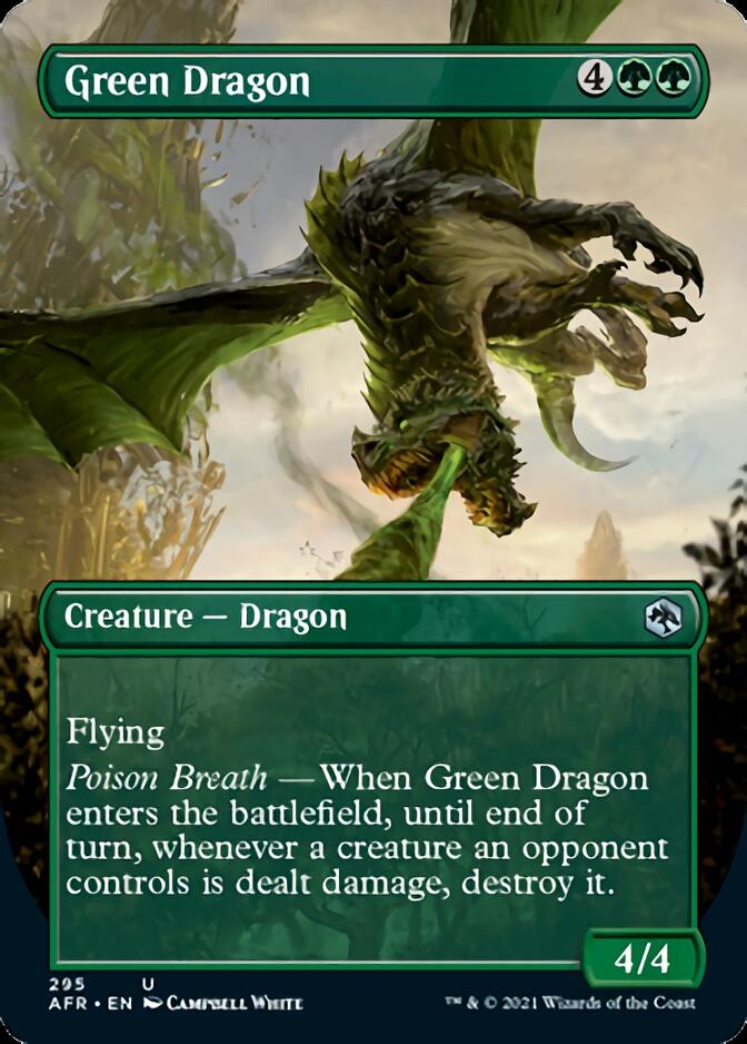 Green Dragon (Borderless Alternate Art) [Dungeons & Dragons: Adventures in the Forgotten Realms] | Silver Goblin