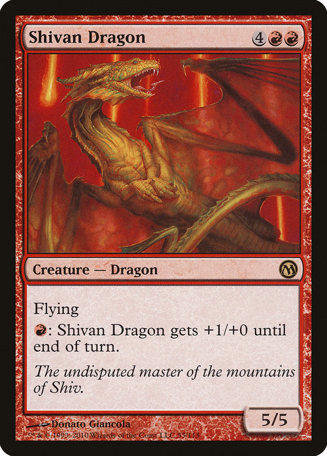 Shivan Dragon [Duels of the Planeswalkers] | Silver Goblin