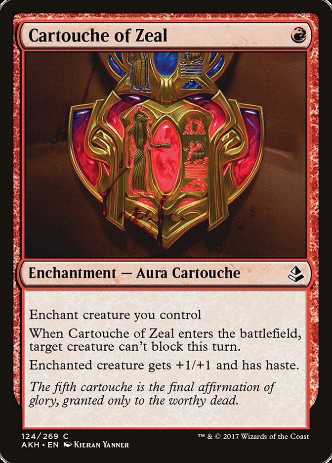 Cartouche of Zeal [Amonkhet] | Silver Goblin