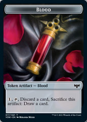 Blood // Spirit Cleric Double-Sided Token [Innistrad: Crimson Vow Tokens] | Silver Goblin