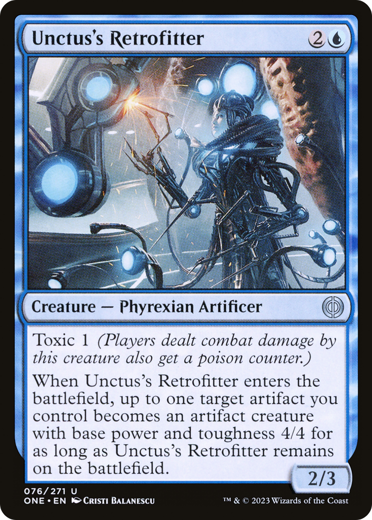 Unctus's Retrofitter [Phyrexia: All Will Be One] | Silver Goblin