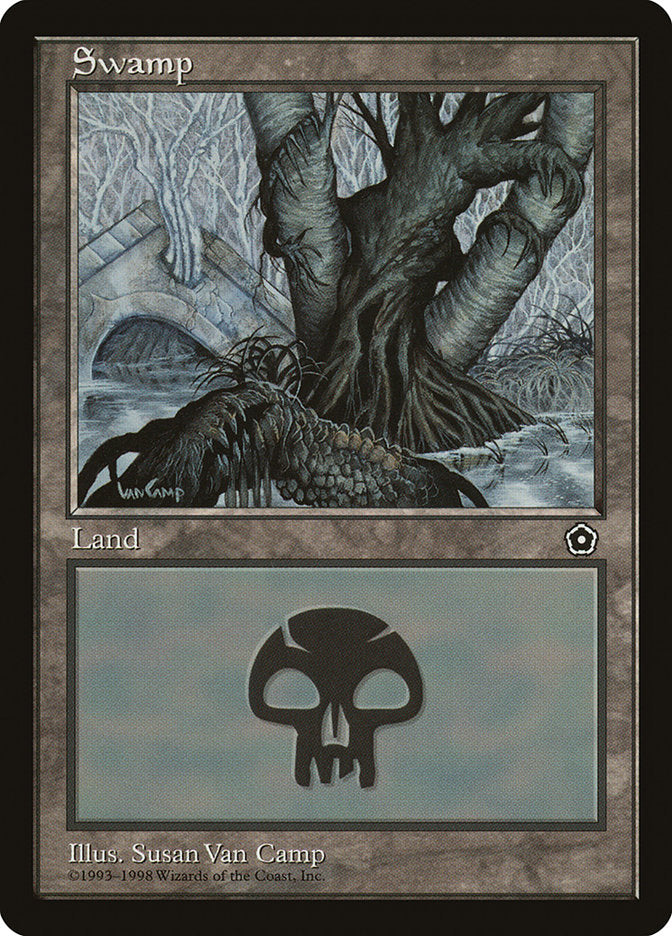 Swamp (White Signature on Left) [Portal Second Age] | Silver Goblin