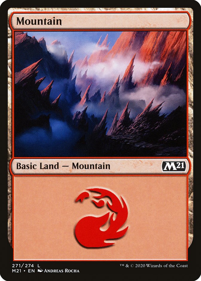 Mountain (271) [Core Set 2021] | Silver Goblin