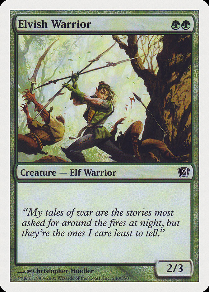Elvish Warrior [Ninth Edition] | Silver Goblin