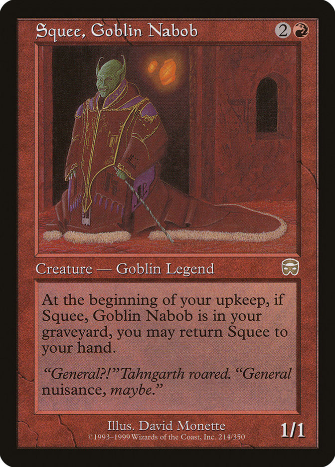 Squee, Goblin Nabob [Mercadian Masques] | Silver Goblin