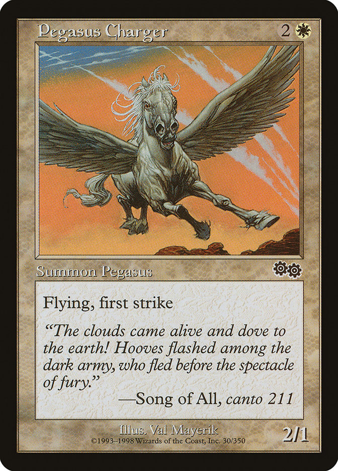 Pegasus Charger [Urza's Saga] | Silver Goblin