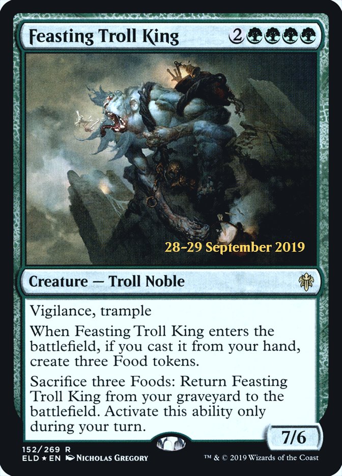 Feasting Troll King [Throne of Eldraine Prerelease Promos] | Silver Goblin