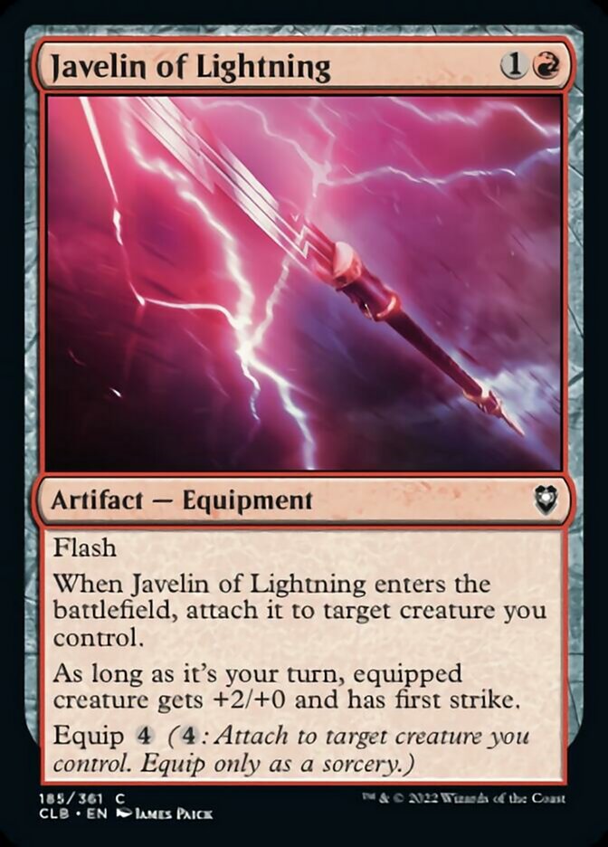 Javelin of Lightning [Commander Legends: Battle for Baldur's Gate] | Silver Goblin