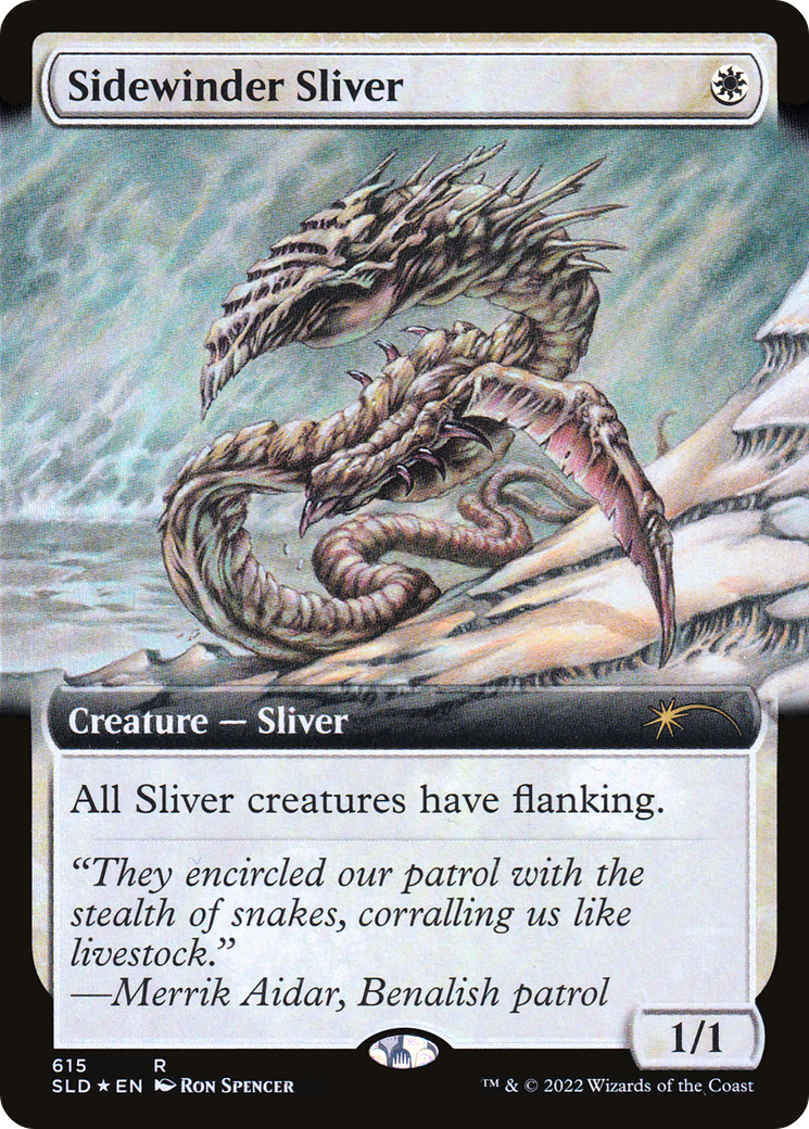 Sidewinder Sliver (Extended Art) [Secret Lair Drop Promos] | Silver Goblin