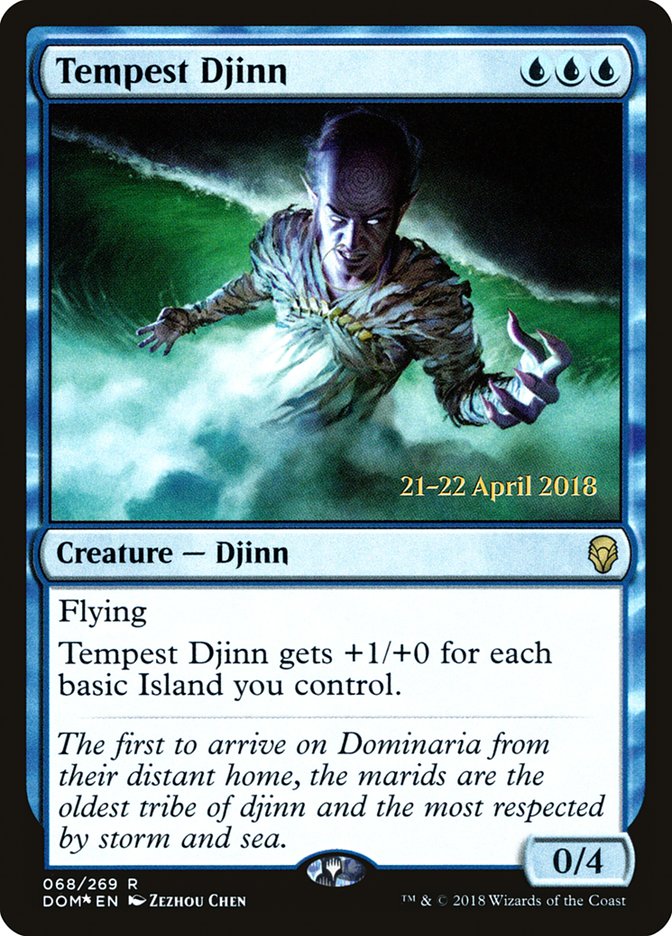 Tempest Djinn [Dominaria Prerelease Promos] | Silver Goblin