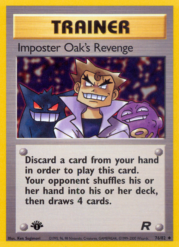 Imposter Oak's Revenge (76/82) [Team Rocket 1st Edition] | Silver Goblin