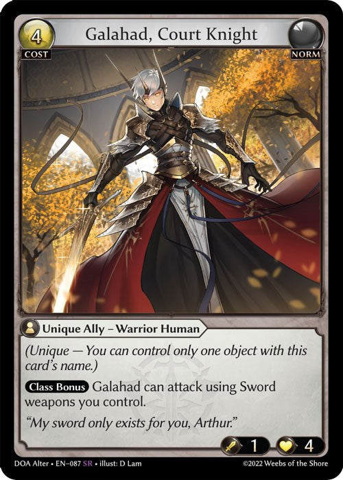 Galahad, Court Knight (087) [Dawn of Ashes: Alter Edition] | Silver Goblin