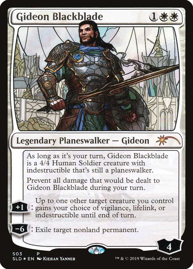 Gideon Blackblade (Stained Glass) [Secret Lair Drop Promos] | Silver Goblin