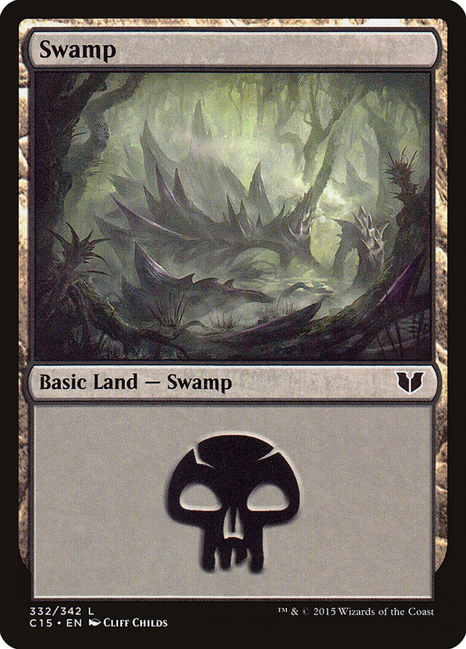 Swamp (332) [Commander 2015] | Silver Goblin